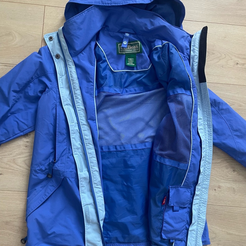 L.L. Bean Women's Blue Hooded Jacket